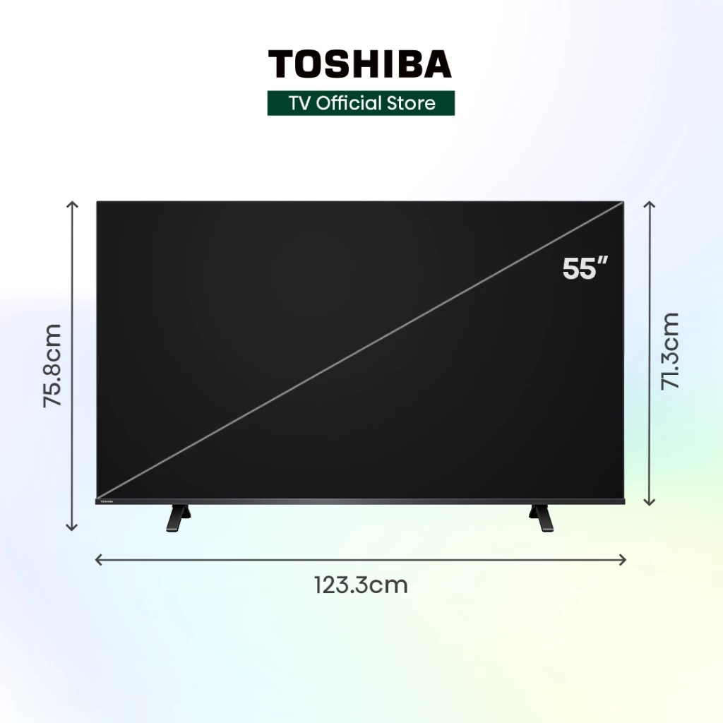Toshiba 55E330RP Smart TV 55 นิ้ว 4K Ultra HD HDR10 Wi-Fi
