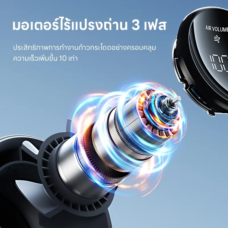 JisuLife Pro1s FA53 พัดลมพกพาไร้ใบมีด ปรับได้ 100 ระดับ แบต 5000mAh ใช้งานได้ 15 ชม.