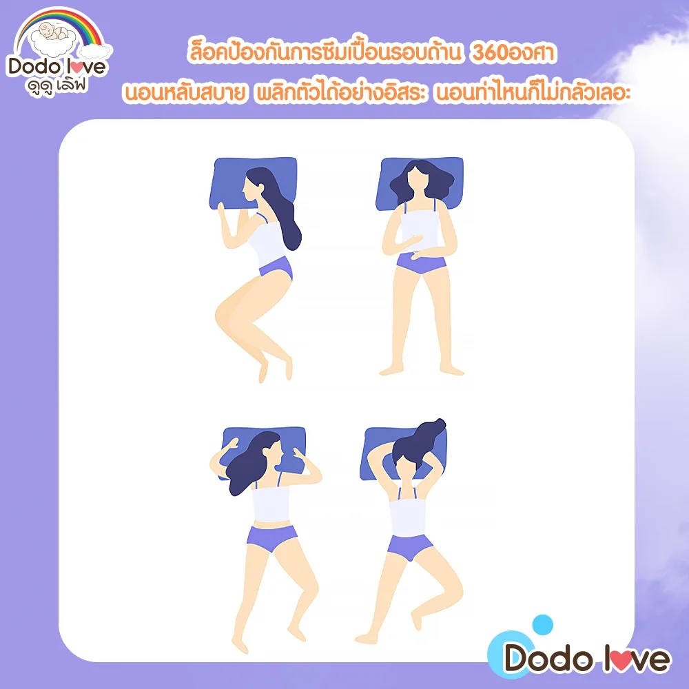 Dodolove ผ้าอนามัยแบบกางเกง 10 ชิ้น สำหรับวันมามากและคุณแม่หลังคลอด