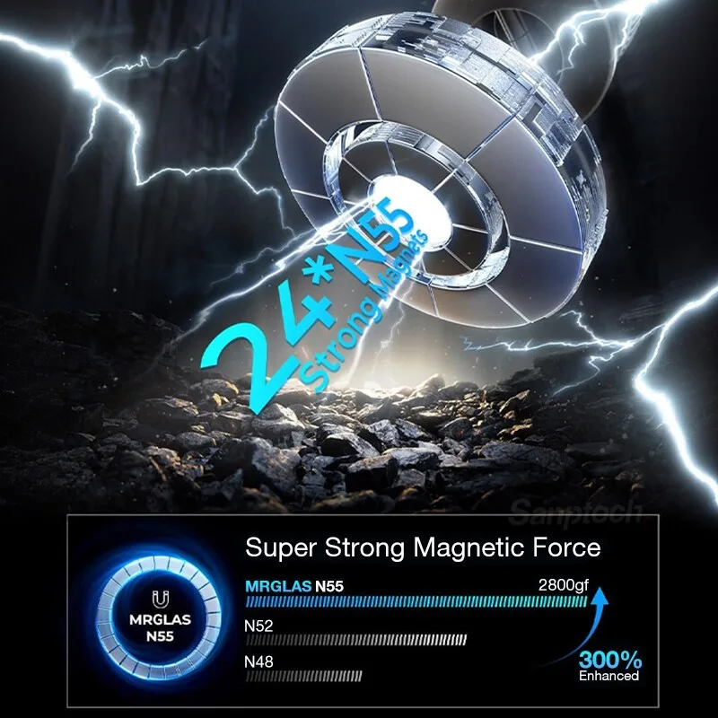 ขาตั้งโทรศัพท์แม่เหล็กคู่ดูดสูญญากาศ หมุนได้ 360° ใช้ได้ทั้งรถยนต์และมอเตอร์ไซค์