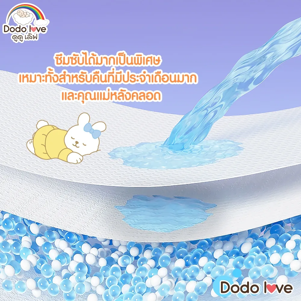 Dodolove ผ้าอนามัยแบบกางเกง 10 ชิ้น สำหรับวันมามากและคุณแม่หลังคลอด