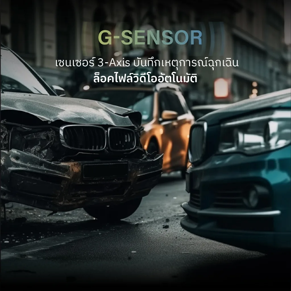 HP Dash Cam F490W กล้องติดรถยนต์ 1296P Full HD WiFi มุมกว้าง 121 องศา บันทึกฉุกเฉิน